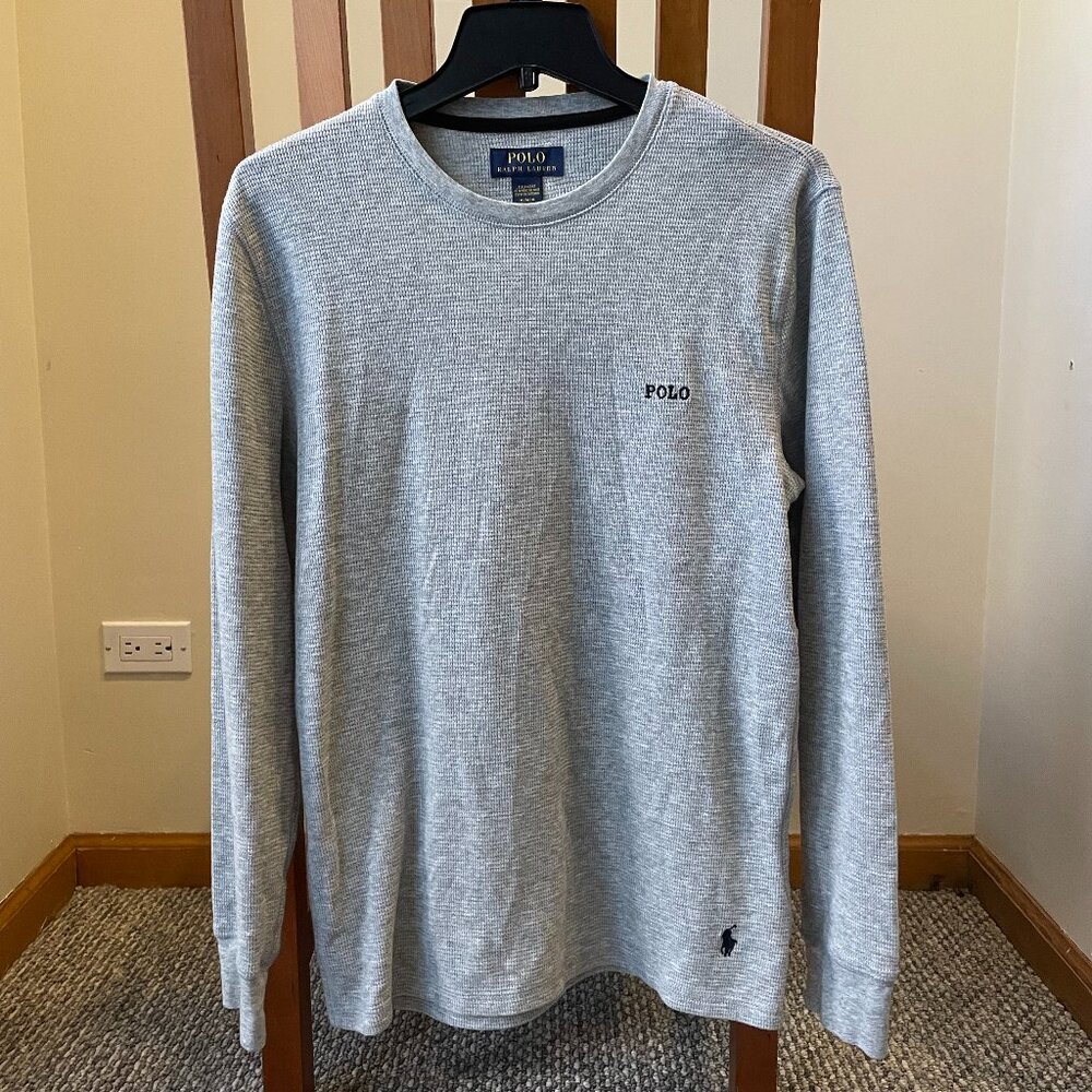 Men’s Polo Ralph Lauren Thermal Crew Neck Long Sleeve Size M